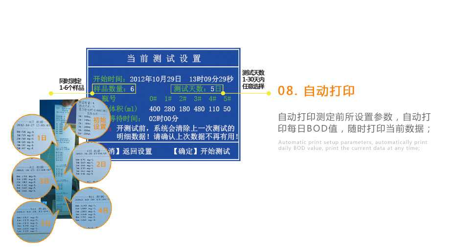 連華科技LH-BOD601無汞壓差國標(biāo)安全BOD測(cè)定儀